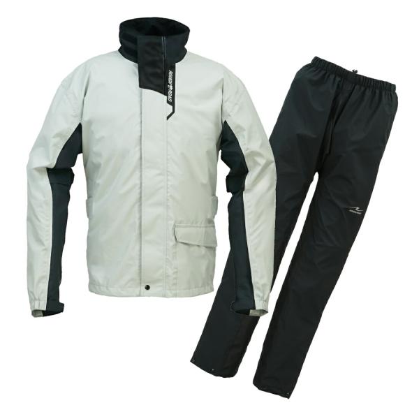 ROUGH&amp;ROAD (ラフ&amp;ロード) バイク用 レインウェア デュアルテックス3レイヤーBIBレイ...