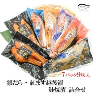 ギフト 贈り物 海鮮 漬魚 お魚ギフト 銀だら紅鱒越後漬 鮭焼漬 6種9切 詰合せ お祝い お返し 爆買