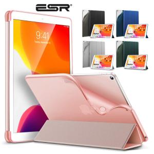 2021/2020 iPad 10.2インチ ケース ソフト TPU 背面 カバー PUレザー オートスリープ機能 三つ折りスタンド ESR ipad 第9世代 ケース ipad 第8世代 ケース ipad9