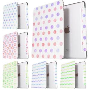 水玉 iPad ケース 第10世代 第9世代 第8世代 miniA17 Pro mini6 mini5 mini4 9.7 11インチ air6 air4 air5 スマートカバー 13 M4 M2カバー クリア 軽量 極薄