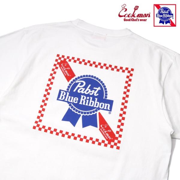 COOKMAN｜クックマン Tシャツ Pabst Blue Ribbon Checker （ユニセッ...