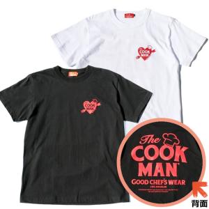 COOKMAN｜クックマン Tシャツ Tシャツ Heart（ユニセックス） 半袖　ホワイト ブラック　231-01002｜motobluez-store