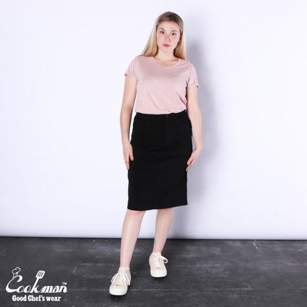 COOKMAN クックマン Baker&apos;s Skirt Black ベイカーズ スカート ブラック ...