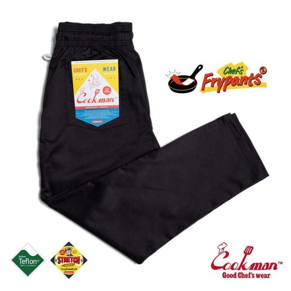COOKMAN クックマン Chef&apos;s Frypants Black シェフパンツ フライパンツ ...