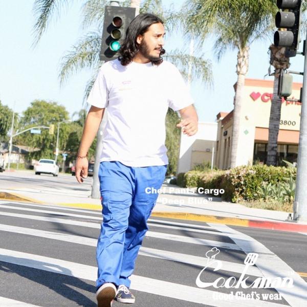COOKMAN クックマン シェフパンツ Chef Pants Cargo Deep Blue カー...