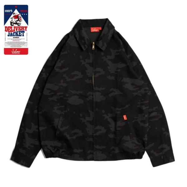 COOKMAN クックマン Delivery Jacket Ripstop Camo Black  ...