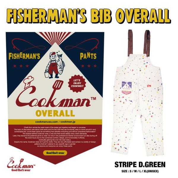 COOKMAN クックマン Fisherman&apos;s Bib Overall  Sauce Splas...