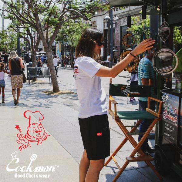 COOKMAN クックマン Chef Pants Short Cargo Black シェフパンツ ...