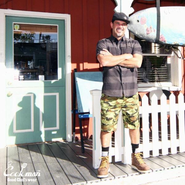 COOKMAN クックマン Short Cargo Ripstop Camo Green  Wood...