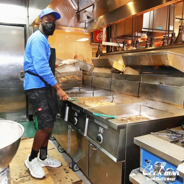 COOKMAN クックマン Short Cargo Ripstop Camo Black  Wood...