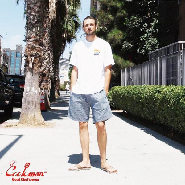 COOKMAN クックマン Chef Pants Short Hickory ショート シェフパンツ...