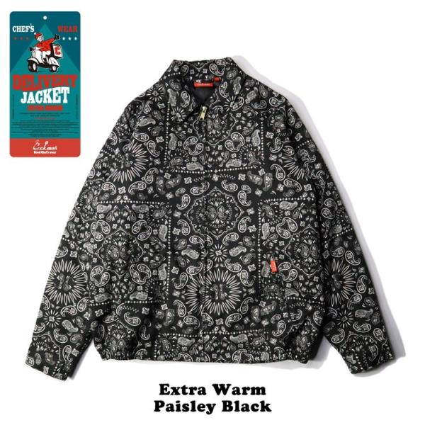 COOKMAN クックマン Delivery Jacket EX Warm Paisley Blac...