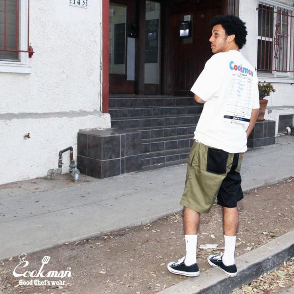 COOKMAN クックマン Chef Pants Short Crazy Pattern Chill...