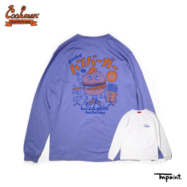 COOKMAN クックマン ロングスリーブ Tシャツ TM Paint Burger 231-231...