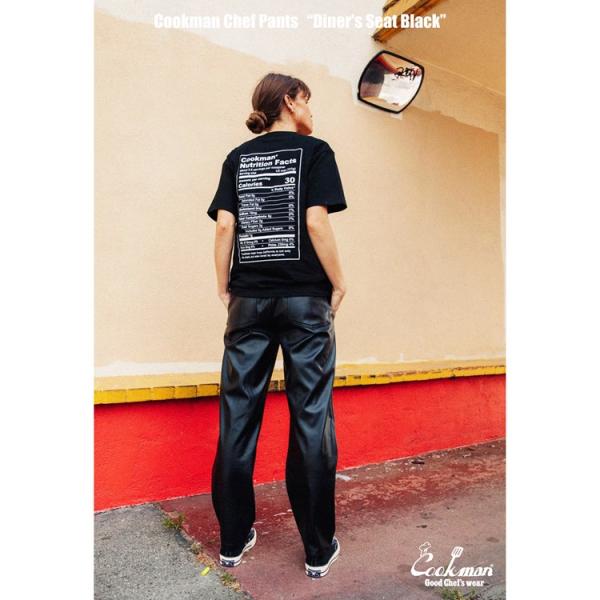 COOKMAN クックマン Chef Pants Diner&apos;s Seat Black シェフパンツ...