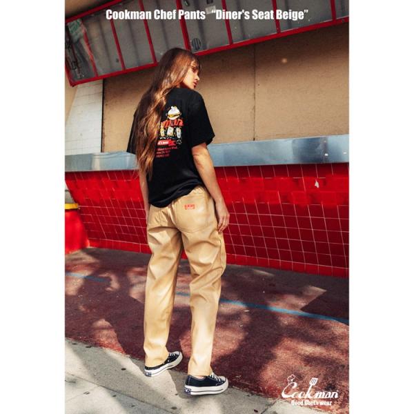 COOKMAN クックマン Chef Pants Diner&apos;s Seat Beige シェフパンツ...