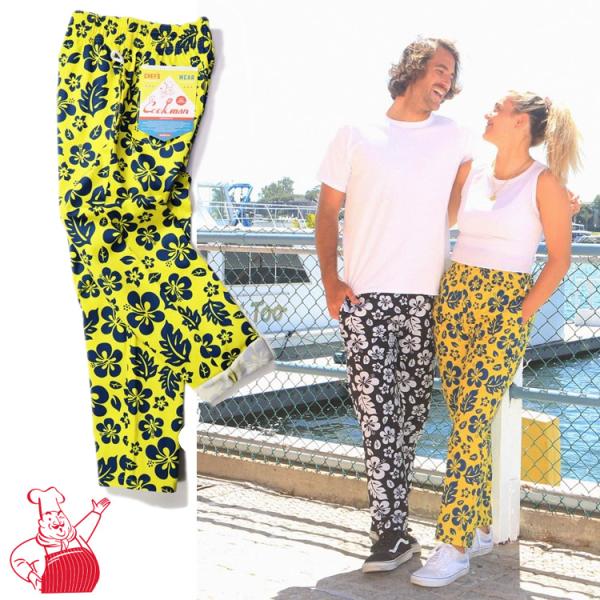 COOKMAN クックマン シェフパンツ Chef Pants Hibiscus Yellow ハイ...