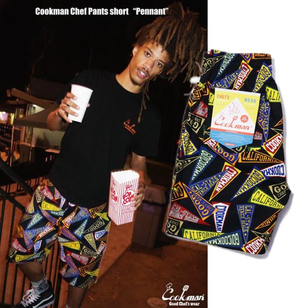 COOKMAN クックマンChef Pants Short Pennant シェフパンツ ショート ...