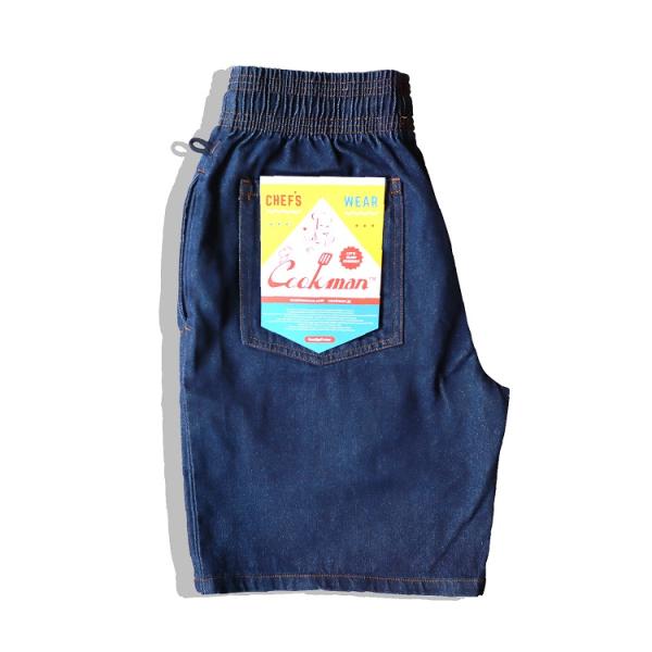 COOKMAN クックマン Chef Pants Short denim navy  デニムネイビー...