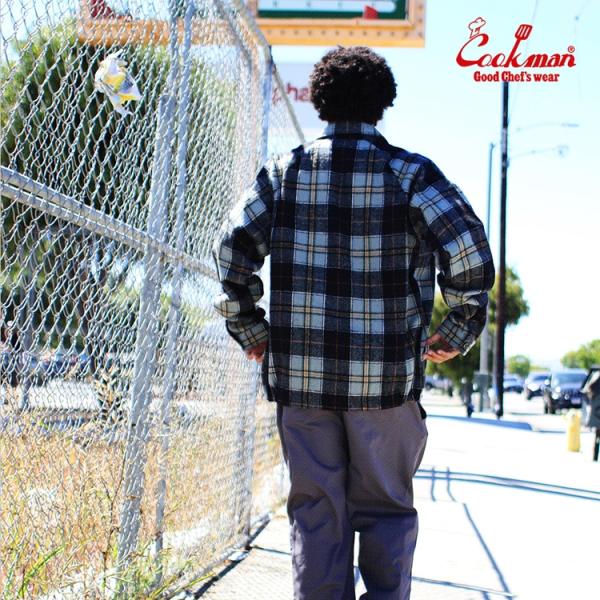 COOKMAN クックマン Delivery Jacket Woolmix Tartan Canad...
