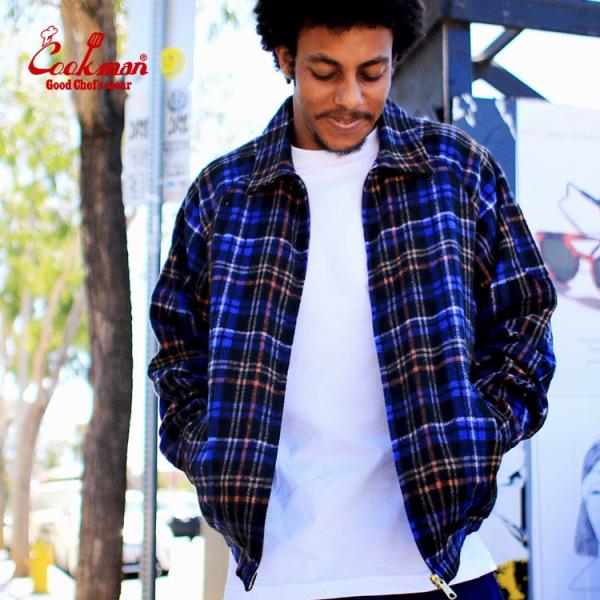COOKMAN クックマン Delivery Jacket Woolmix Tartan Scott...