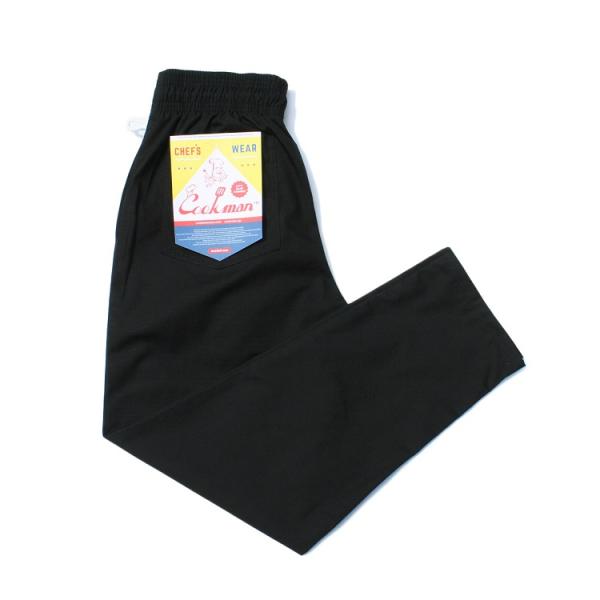 COOKMAN クックマン シェフパンツ Chef Pants Ripstop Black  リップ...