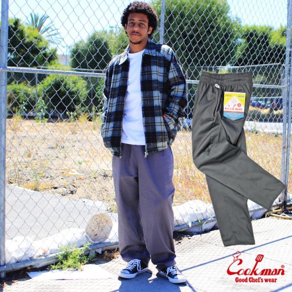 COOKMAN クックマン Chef Pants Chacoal シェフパンツ チャコール ロング ...