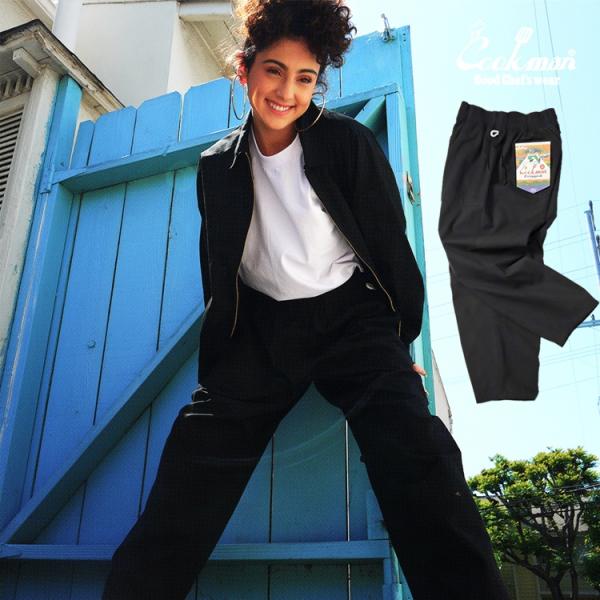 COOKMAN クックマン Harvest Pants Cropped Canvas Black ハ...