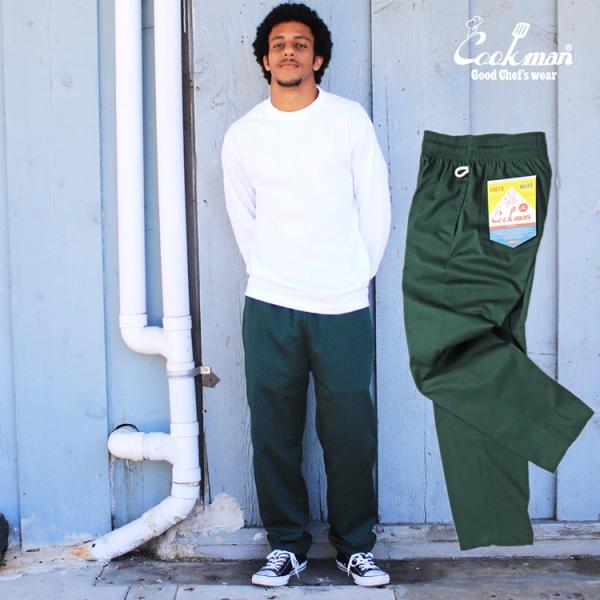 COOKMAN クックマン Chef Pants Dark Green シェフパンツ ダークグリーン...