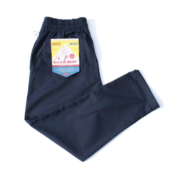 COOKMAN クックマン シェフパンツ Chef Pants Ripstop Navy リップスト...