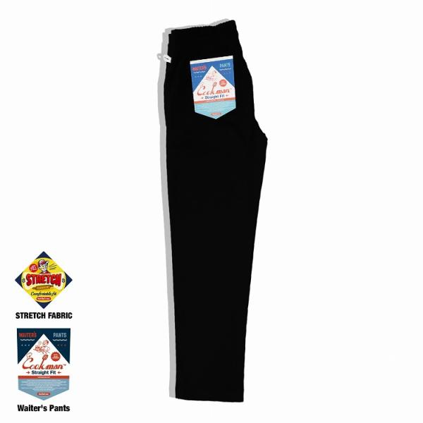 COOKMAN クックマン Waiter&apos;s Pants Black ウェイターパンツ ブラック ス...