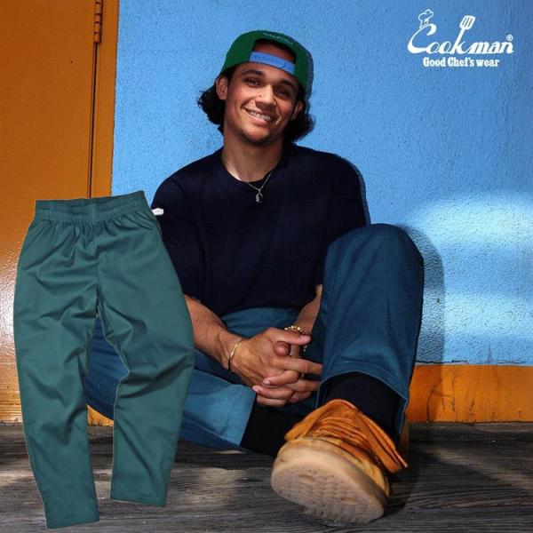 COOKMAN クックマン Chef Pants Lincoln Green シェフパンツ リンカー...