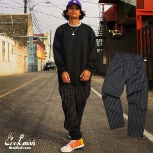 COOKMAN クックマン Chef Pants Pin Stripe Black シェフパンツ ピンストライプ ブラック ロング パンツ 231-43814｜モトブルーズ宝塚