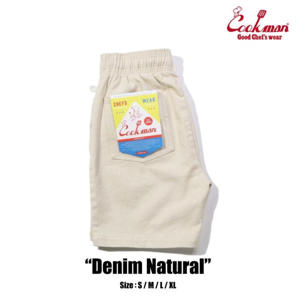 COOKMAN クックマン Chef Pants Short Denim Natural  デニム ...