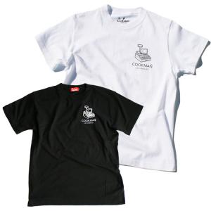 COOKMAN｜クックマン Tシャツ Casher（ユニセックス） 半袖　ホワイト ブラック　231-81004｜motobluez-store