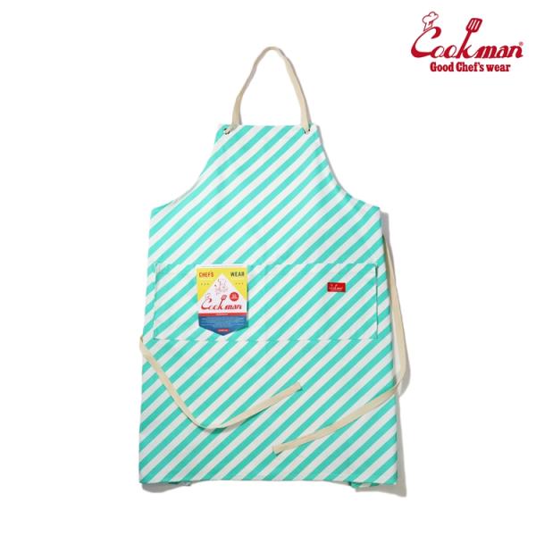 COOKMAN クックマン Wide Pocket Apron Candy Stripe Mint ...