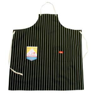 COOKMAN（クックマン） Long Apron Stripe Navy ロングエプロン