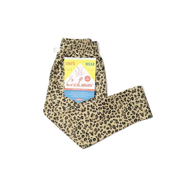 COOKMAN クックマン Chef Pants Leopard Kids Size シェフパンツ ...