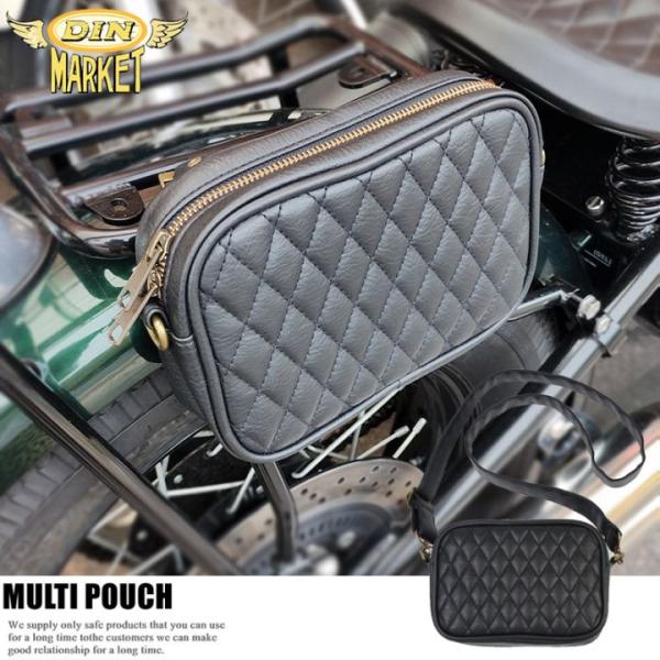 【 DIN MARKET 】 ディンマーケット マルチポーチ｜MULTI POUCH｜ブラック ショ...