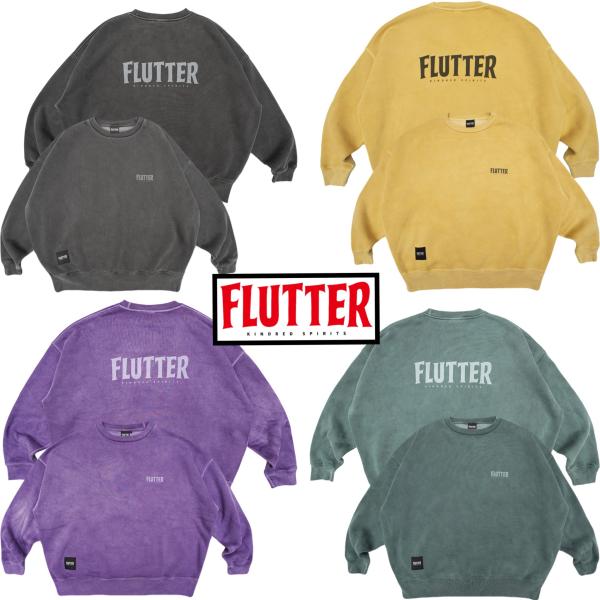 FLUTTER フラッター Pigment Dye B/S OG logo Sweat [FL00４...