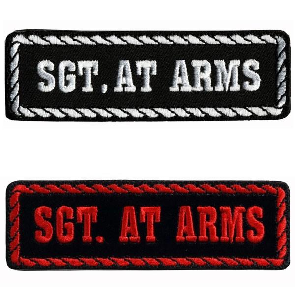 【HotLeathers】MC役職パッチ 《SGT.AT ARMS/守衛官・親衛隊長》 刺繍パッチ　...