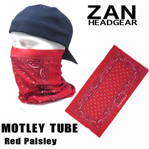 【ZANheadgear｜ザン】「Motley Tube」Red Paisley- T106 レッド...