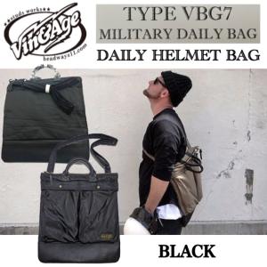 Vin&Age   ヴィンアンドエイジ HELMET BAG / DAILY BAG ヘルメットバッグ / デイリーバッグ / VBG7-BLACK ブラック｜motobluez-store