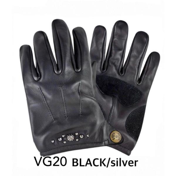 Vin＆Age　ショートグローブ　オールドスクール　本革　ブラック　黒　VG20-BK