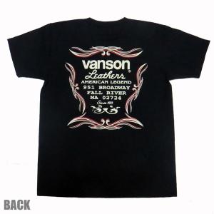 VANSON バンソン 半袖 Tシャツ　PIN STRIPE ピンストライプ