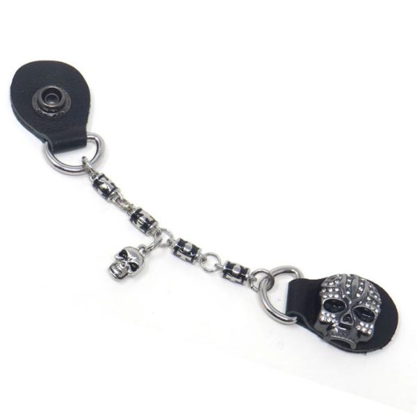 ベストエクステンダー『TRIBAL SKULL』 VX-21　1本　ベストのボタンのバタつき防止便利...