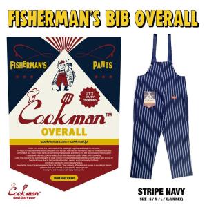 クックマン　オーバーオール　M　デニム　ネイビー　無地　フィッシャーマンズ COOKMAN（クックマン） Fisherman's Bib Overall Denim Navy （ユニ