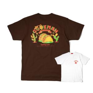 COOKMAN｜クックマン Tシャツ Tシャツ Mexico（ユニセックス） 半袖　ホワイト ブラウン　231-21055｜motobluezkobe