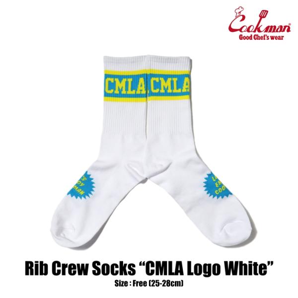 COOKMAN/クックマン　ソックス 　靴下　 Rib Crew Socks『CMLA logo W...
