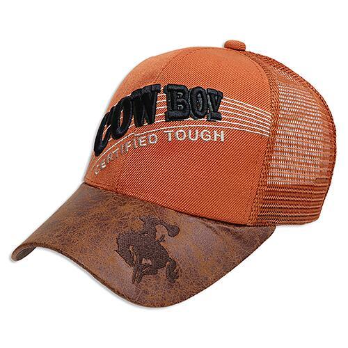 COWBOY TRUCKER MESH　キャップ 　帽子　ソリッド　テキサスオレンジ （AC-CP-...